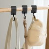 LECTNORE S Hooks, Pack Of 10 Hooks With Leather Loop