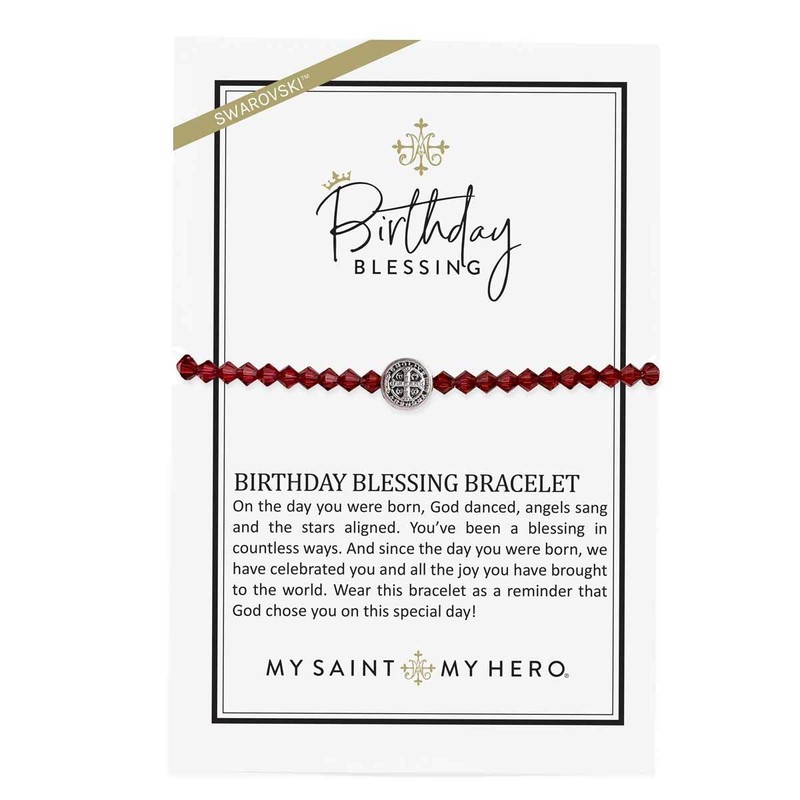 My Saint My Hero Birthday Blessing Bracelet (January)