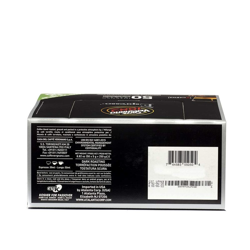 Caffe Vergnano Intenso Espresso Capsules | Compatible with Nespresso Original