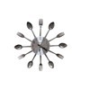 Xrten DIY Kitchen Wall Clock Cutlery Design Kitchen Clock Cutlery
