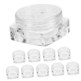 VICASKY 10pcs Transparent Skin Care Containers Empty Cosmetic Cream Jars for Moisturizer Body Butter and Travel Essentials Versatile and Easy to Identify