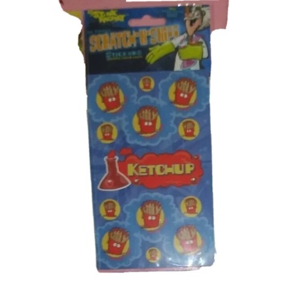 The Stink Factory Scratch and Sniff Stickers unique ketchup set