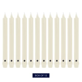 Colonial Candle Ivory Unscented 12 Inch Classic Candles
