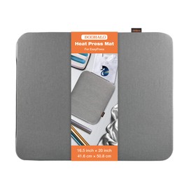 DOOHALO - Alfombrilla de prensa de calor para Cricut Easy Press Craft Craft esterilla para prensar calor para manualidades, vinilo, planchar, aislamiento, camisetas y proyectos de vinilo HTV, 8"X10", 1