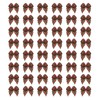MECCANIXITY 80Pcs Mini Gingham Ribbon Bow 1" Checkered Fabric Satin