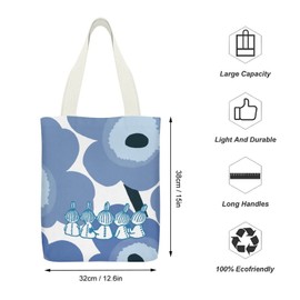 THEBEASTPIE Moomin Little My Tote Bag, A4, Canvas Bag, Shopping Bag, Shoulder Bag, Handbag, Large Capacity, Canvas, Convenience Store Bag, Includes Pockets, Women's, Popular, Stylish, Character,