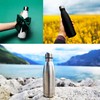 Stainless Steel Drinking Bottle - Set of 3 Bottles -
