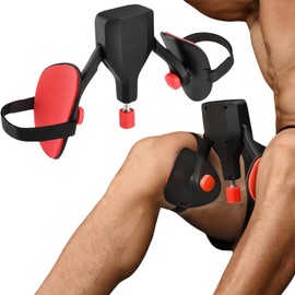 Adjustable Kegel Master Trainer with Resistance Bands - Pelvic Floor, Thigh, and Hip Trainer for Men and Women, 22-77lbs Resistance, Ergonomic Home and Office Fitness Device (Black)