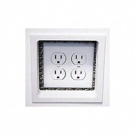 FastCap ETR-DOUBLE WHITE Electrical Trim Ring, Double, White