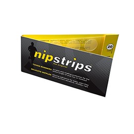 NipStrips BEST NIPPLE CHAFING SOLUTION for Long Distance Runners, Clear Adhesives That Are Discreet & Painless, Guaranteed To Go The Distance on Training & Race Day, Nip Guard Remedy - 20 Pairs