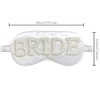 TRIXES Bride Sleep Mask, Rhinestones and Faux Pearls, Bride to