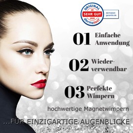 CB Lash Luxury Collection 2 Pairs of Premium Magnetic Eyelashes and Waterproof Magnetic Eyeliner with Cleanser & Tweezers, Natural Look