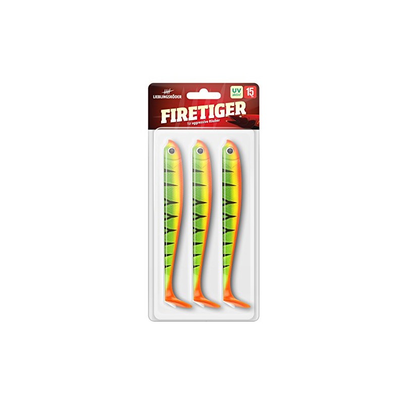 Lieblingsköder Firetiger Rubber Fish 15 cm