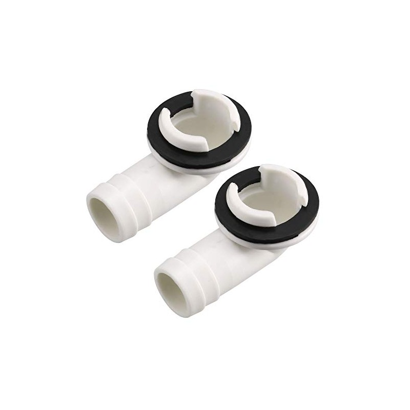 uxcell Air Conditioner Drain Hose Connector Elbow Fitting with Rubber