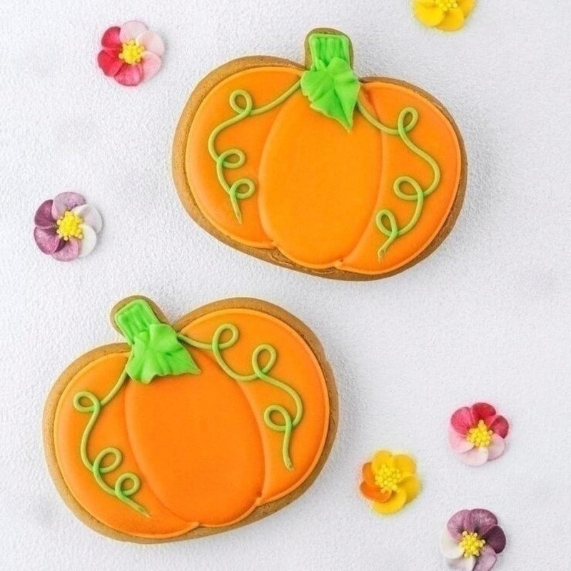 JOB JOL Cookie Cutters 3 PCS, Pumpkin Cookie Cutters, 3''