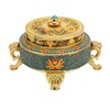 Trinket Incense Burner with Lid Handcraft Antique Polished Process for