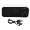 Bluetooth Speaker Alarm Clock Radio Digital LED Display Subwoofer Mini