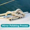 316 Stainless Steel Base Cleat,Tracker Boat Cleat,Marine Rope Base (8in)