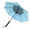 Sun Umbrella with Fan Mister 190T Vinyl Fiberglass UV Proof