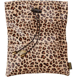 Mobile Attache Waterproof Auto Car Organizer / Trash  Bag - Leopard 9" x 11"