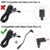 Uogw 2 Pack Extension Cable Compatible with Wyze Cam Pan