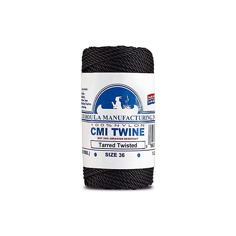 Catahoula Tarred, Twisted, Nylon Twine, 18 (1/4 lb)