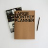 JSTORY Large Monthly Planner Set of 2 Stitch Bound Flat