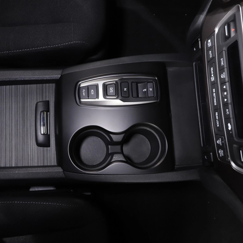 car-attention Matt Black Central Gear Shift Panel Cup Holder Cover