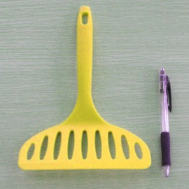 Nagao Tsubamesanjo Okonomiyaki Spatula, Set of 2, Yellow, 9.1 inches (23 cm), 66 Nylon, Made in Japan