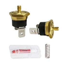 Coffee Steam Thermostat Replacement, M4 Thread, 107°C & 145°C for Gaggia Classic Pro, Baby, Evolution, Espresso, Coffee & Others (Brew & Steam + 9 Bar OPV + Thermal Paste)