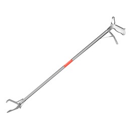 HOOJUKE Reptile Tongs Snake Grabber Tool lock 47 inch Aluminum Alloy Easy to Carry Foldable and Light with Zigzag Wide Jaw Stainless Steel Professional Outdoor Catch Snake Hooks