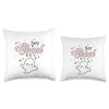 Hey Ghoul Hey Graphic Design Throw Pillow, 16x16, Multicolor