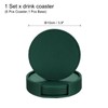 sourcing map 1 Set Leather Coasters for Drinks, Drink Coasters