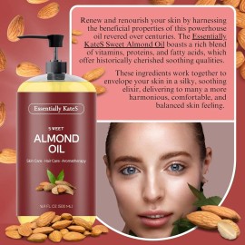 Almond Oil Aceite De Almendras Dulces Organico Natural Para La Piel El Cabello Estrias Cara