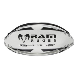 Ram Rugby Ball Wash Bag – Waterproof Travel Bag with Rugby Grip Rubber Outer & Cotton Lining - 33 x 18 x 14 cm – Perfect Birthday or Stocking Filler for Rugby Fan Adult or Child