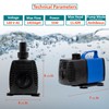 Aqua Dream 1455 GPH Submersible Water Pump Hydroponic Pump for