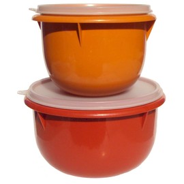 Tupperware Vintage Classic Mixing Bowl Set Harvest Colors