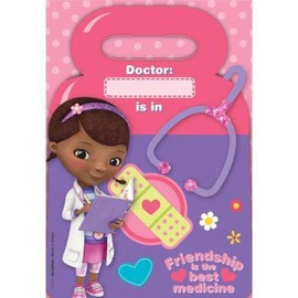 Doc McStuffins Favor Loot Bags 8 Count