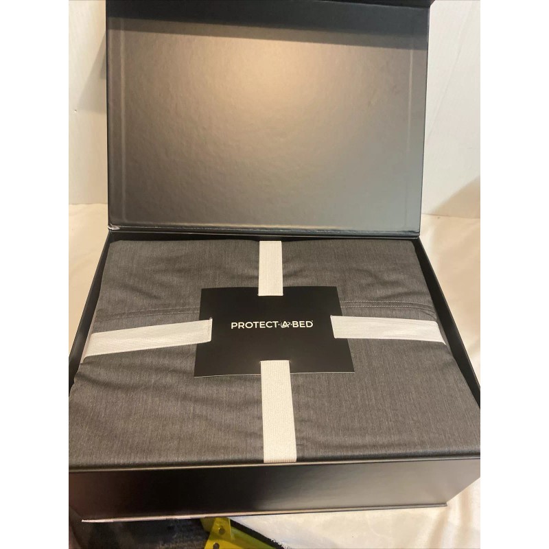 Protect-a-Bed Charcoal Infused Sheet Set Gray Split King