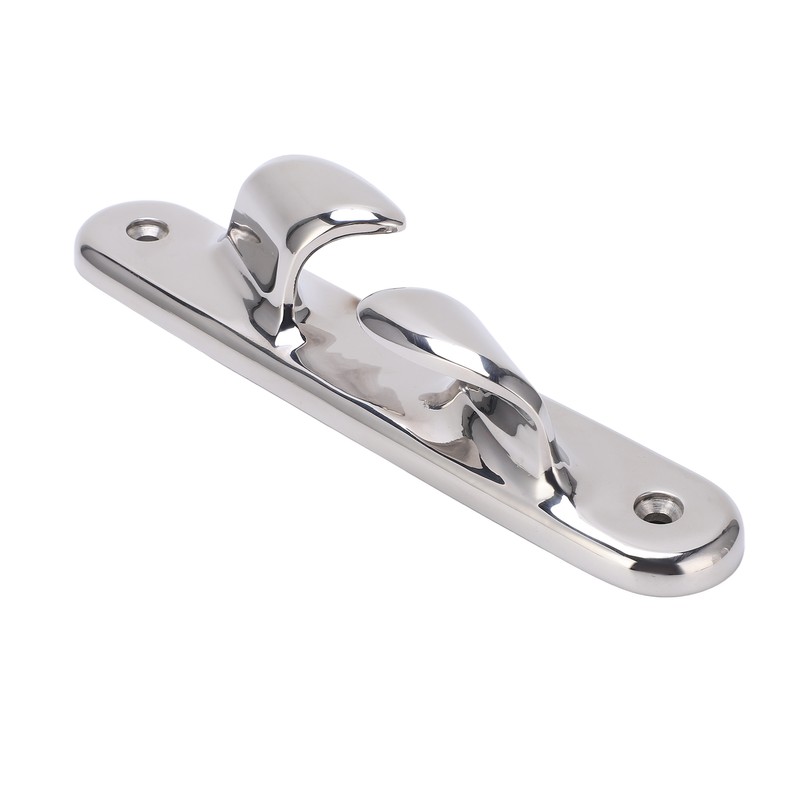 10in Bow Cleat 316 Stainless Steel Polished Mirror Finish Anchoring