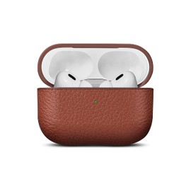 Woolnut Leather Case Cover for AirPods Pro 2nd Gen - Cognac Brown