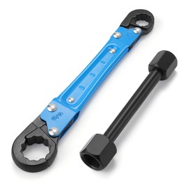 DigiGlow 5-Color Angle Stop Wrench Kit, Professional Plumbing Tool Set for Bathroom/Kitchen Valves, Adjustable Valve Removal Tool with Rust-Proof Chrome Steel (Blue)