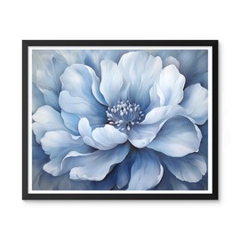 Natuyalo Paint by Numbers for Adults - DIY Adult Paint by Number Kits Painting on Canvas Blue Flower Painting by Numbers for Beginners, Art Craft Kits for Adults (16x20 Inch)