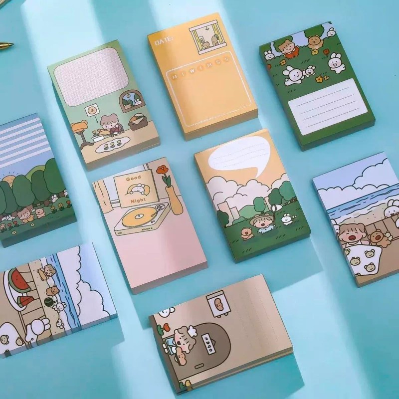 STICKY 480 Notas Adhesivas Recados Apuntes Mensajes Kawaii Cuaderno