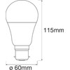 LEDVANCE Smart LEDLamp with WiFi Technology, Base: B22D, Di mmable,