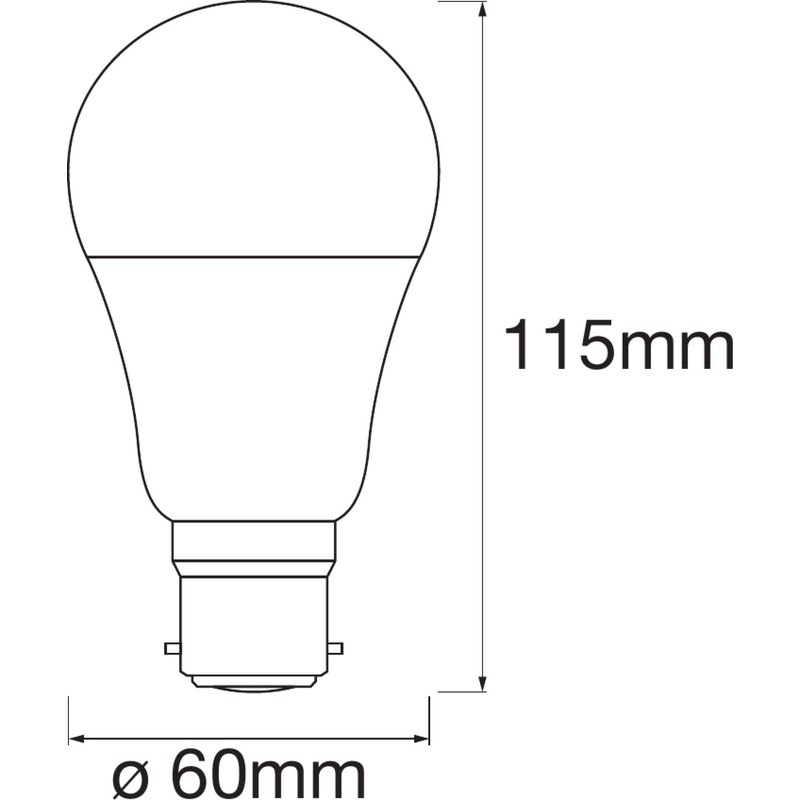 LEDVANCE Smart LEDLamp with WiFi Technology, Base: B22D, Di mmable,