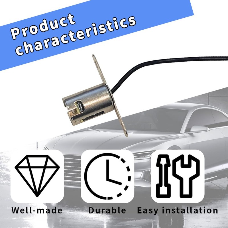 Lecctso 2PCS Car Light Bulb Socket, BA15S LED Bulb Light
