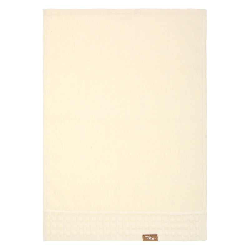 THUN Set 2 Handtücher Creme, 100% Baumwolle, Kollektion Iconic Elengance,