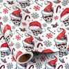 RUSPEPA Gothic Christmas Wrapping Paper Roll for Men Women, Mini