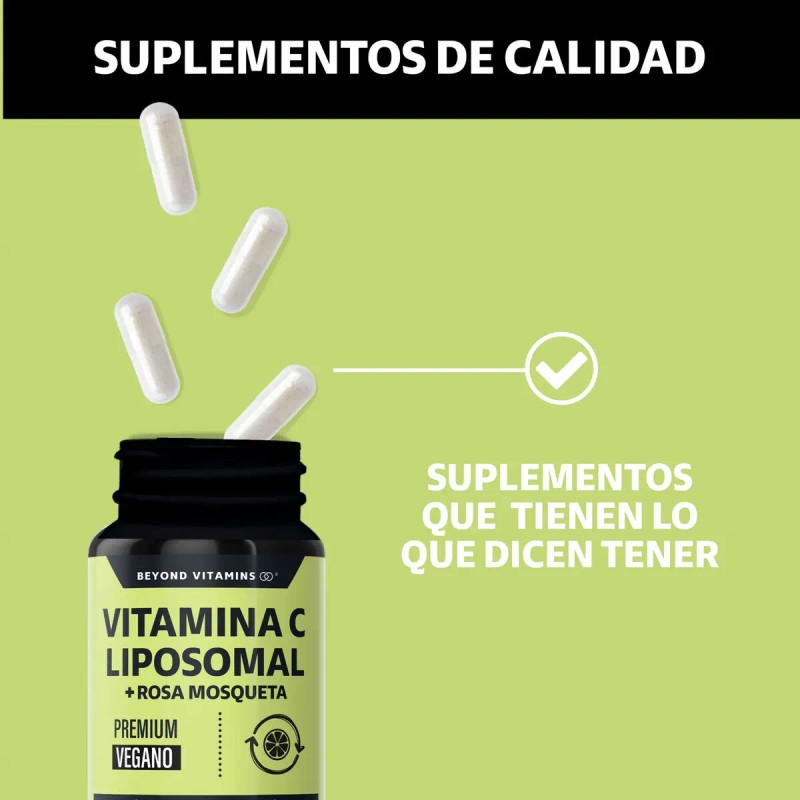 Vitamina Liposomal 300 Rosa Mosqueta Capsulas Antioxidante Vitaminas Mujer Hombre